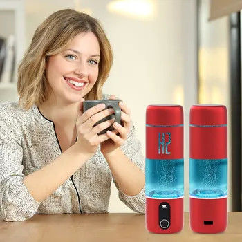 Harga yang bagus SPE PEM Air Elektrolisis Botol Air Hidrogen Portable 2000ppb Kontrol Sentuh on line